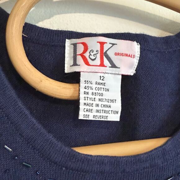 Vintage R&K Originals Cardigan Tank Top Set - 12 - Picture 5 of 6